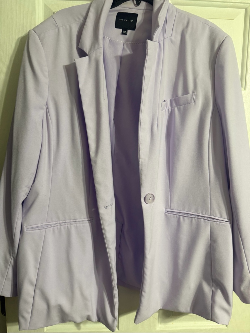 The Limited Lavender Single-Button Blazer